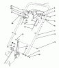Rasenmäher 22581 - Toro Walk-Behind Mower (SN: 1000001 - 1999999) (1991) Ersatzteile HANDLE ASSEMBLY