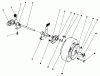 Rasenmäher 22581 - Toro Walk-Behind Mower (SN: 1000001 - 1999999) (1991) Ersatzteile REAR AXLE ASSEMBLY