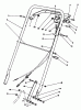 Rasenmäher 22622 - Toro Walk-Behind Mower (SN: 1000001 - 1999999) (1991) Ersatzteile HANDLE ASSEMBLY