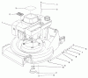 Rasenmäher 22623 - Toro Walk-Behind Mower (SN: 7000001 - 7999999) (1987) Ersatzteile ENGINE ASSEMBLY #1