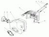 Rasenmäher 22685 - Toro Walk-Behind Mower (SN: 0000001 - 0999999) (1990) Ersatzteile MUFFLER ASSEMBLY (MODEL NO. 47PK9-3)