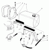 Rasenmäher 22700 - Toro Walk-Behind Mower (SN: 2000001 - 2999999) (1992) Ersatzteile GAS TANK ASSEMBLY