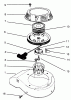 Rasenmäher 22700B - Toro 21" Side Discharge Mower (SN: 49000001 - 49999999) (1994) Ersatzteile RECOIL ASSEMBLY (MODEL NO. 47PP3-3)