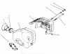 Rasenmäher 22700BC - Toro Walk-Behind Mower (SN: 5900001 - 5999999) (1995) Ersatzteile MUFFLER ASSEMBLY (MODEL NO. 47PR4-3)