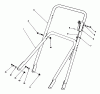 Rasenmäher 22710C - Toro Walk-Behind Mower (SN: 9900001 - 9999999) (1989) Ersatzteile HANDLE ASSEMBLY