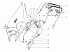 Rasenmäher 23123 - Toro Whirlwind Hevi-Duty Walk-Behind Mower (SN: 4000001 - 4999999) (1974) Ersatzteile HANDLE ASSEMBLY S.P. MODELS 23144 & 23123