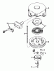 Rasenmäher 23123 - Toro Whirlwind Hevi-Duty Walk-Behind Mower (SN: 4000001 - 4999999) (1974) Ersatzteile REWIND STARTER NO. 590420