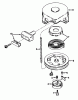 Rasenmäher 23201 - Toro Whirlwind Walk-Behind Mower (SN: 1000001 - 1999999) (1971) Ersatzteile REWIND STARTER NO. 590420 PARTS LIST