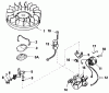 Rasenmäher 23267 - Toro Walk-Behind Mower (SN: 4000001 - 4999999) (1984) Ersatzteile MAGNETO MODEL NO. 611038