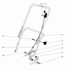 Rasenmäher 23333 - Toro Walk-Behind Mower (SN: 8000001 - 8999999) (1978) Ersatzteile HANDLE ASSEMBLY