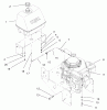 Rasenmäher für Großflächen 30524 - Toro Mid-Size ProLine Mower, Pistol Grip, Hydro Drive, 15 hp, 36" Side Discharge Deck (SN: 230000001 - 230999999) (2003) Ersatzteile ENGINE AND FUEL SYSTEM ASSEMBLY