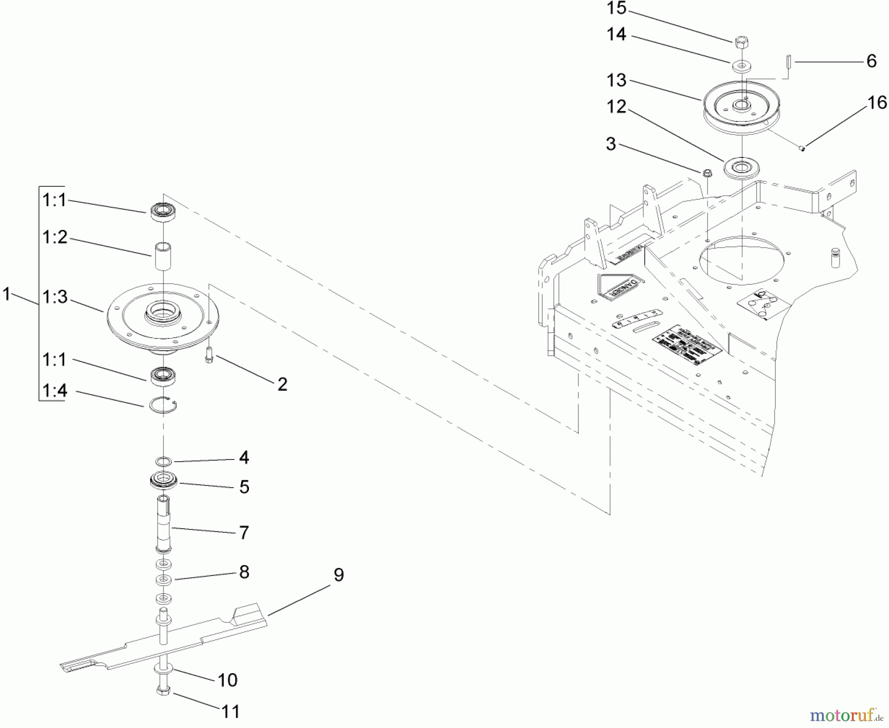  Rasenmäher für Großflächen 30694 - Toro Commercial 36