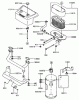 Zerto-Turn Mäher 74173 (Z149) - Toro Z Master Mower, 52" SFS Side Discharge Deck (SN: 990001 - 999999) (1999) Ersatzteile AIR-FILTER/MUFFLER ASSEMBLY KAWASAKI FH601V-S07