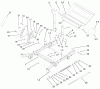 Zerto-Turn Mäher 74225 (Z253) - Toro Z Master Mower, 62" SFS Side Discharge Deck (SN: 210002101 - 210999999) (2001) Ersatzteile FRONT FRAME ASSEMBLY