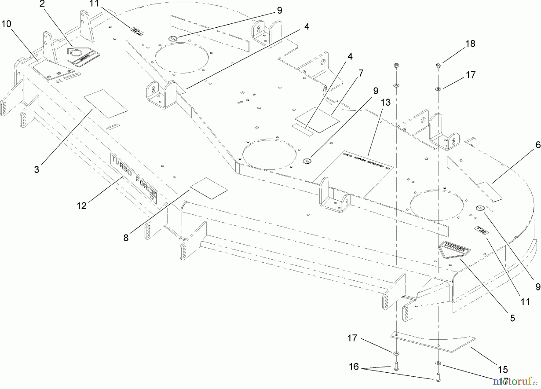  Zerto-Turn Mäher 74256 (Z588E) - Toro Z Master Mower, 72