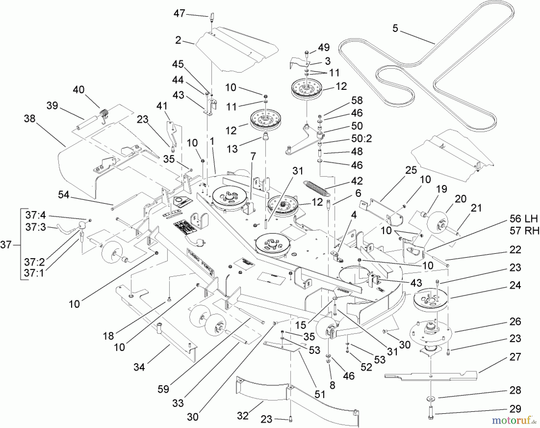  Zerto-Turn Mäher 74265 (Z593-D) - Toro Z Master Mower, 60