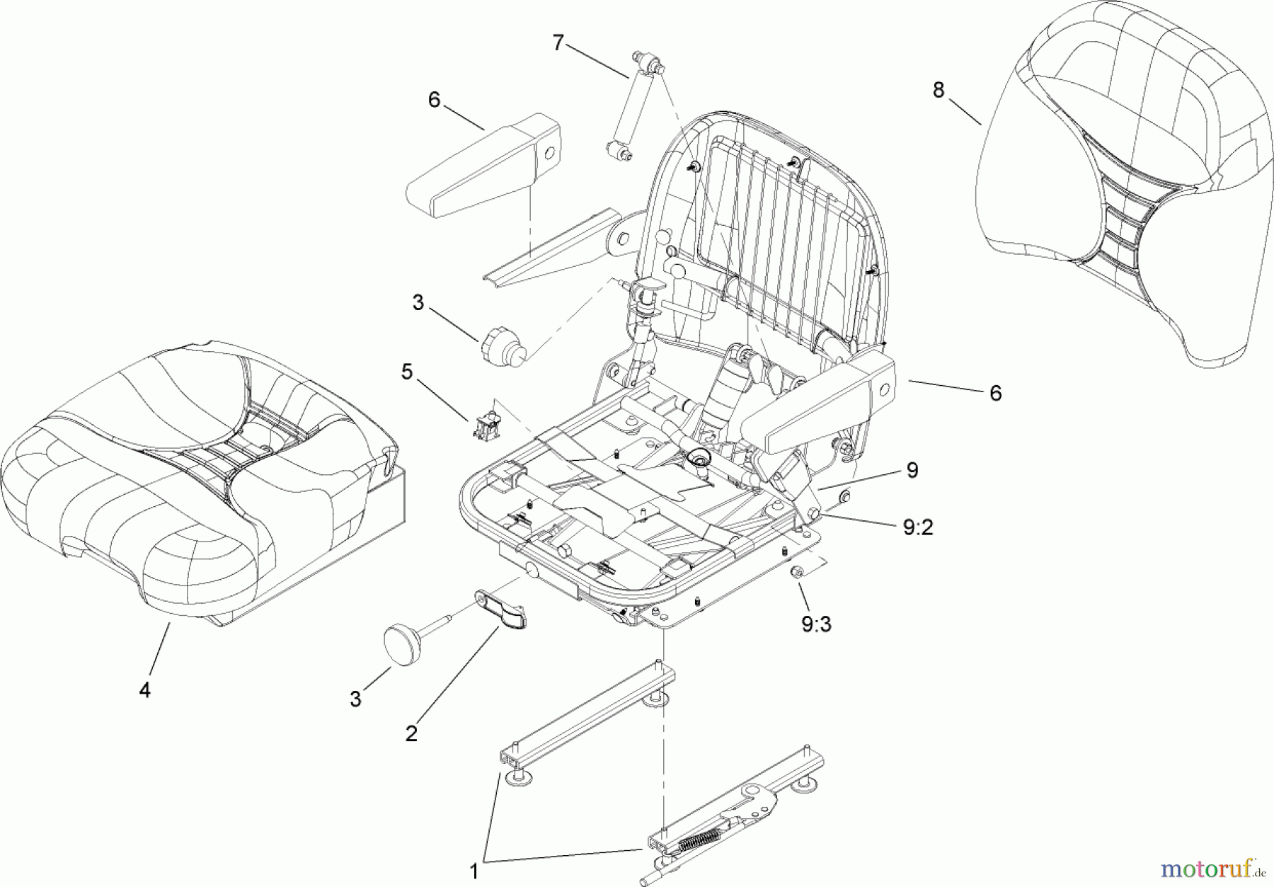  Zerto-Turn Mäher 74268 (Z597-D) - Toro Z Master Mower, 60